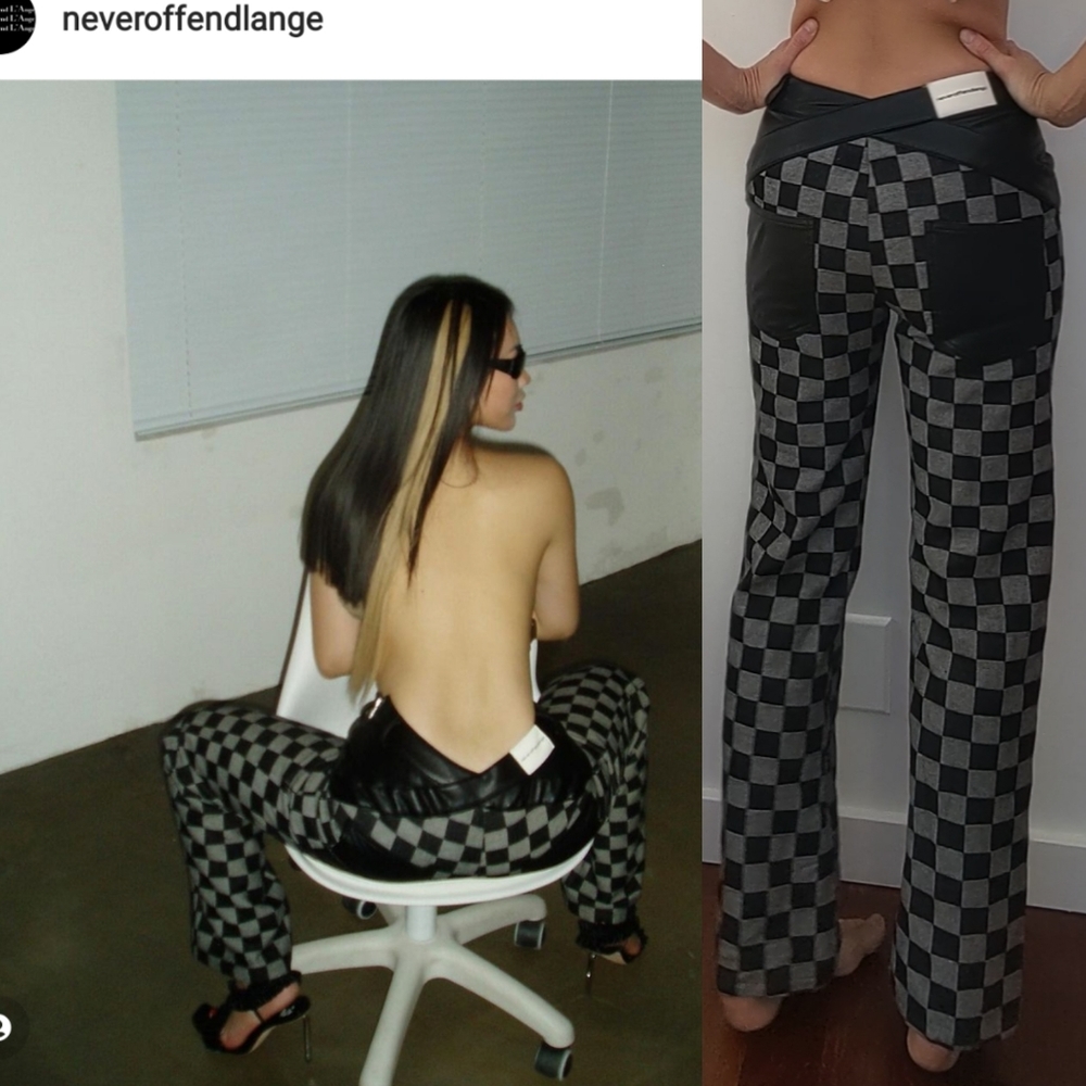 Ssense Never Offend L'Ange off white preview punk gothic couture cut pants 25 - Picture 2 of 7